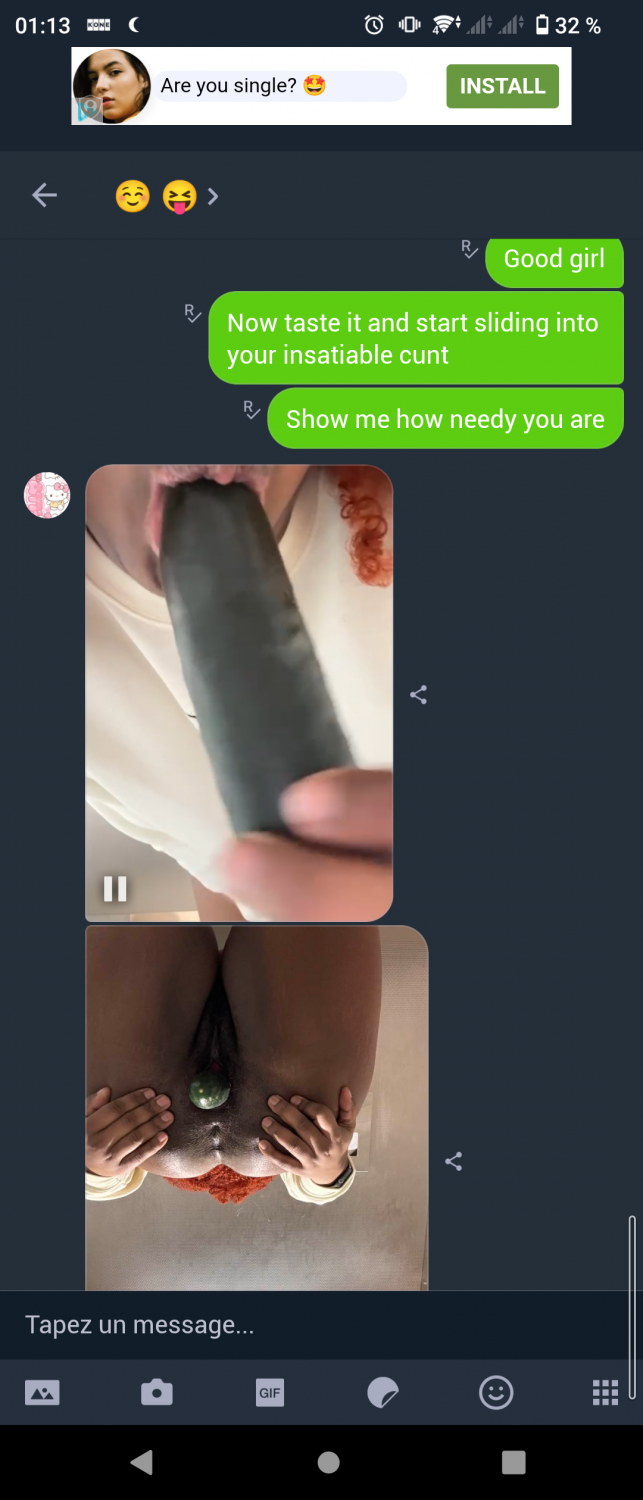 Insatiable slut stuff her cunt at work part 1 #FommOYly